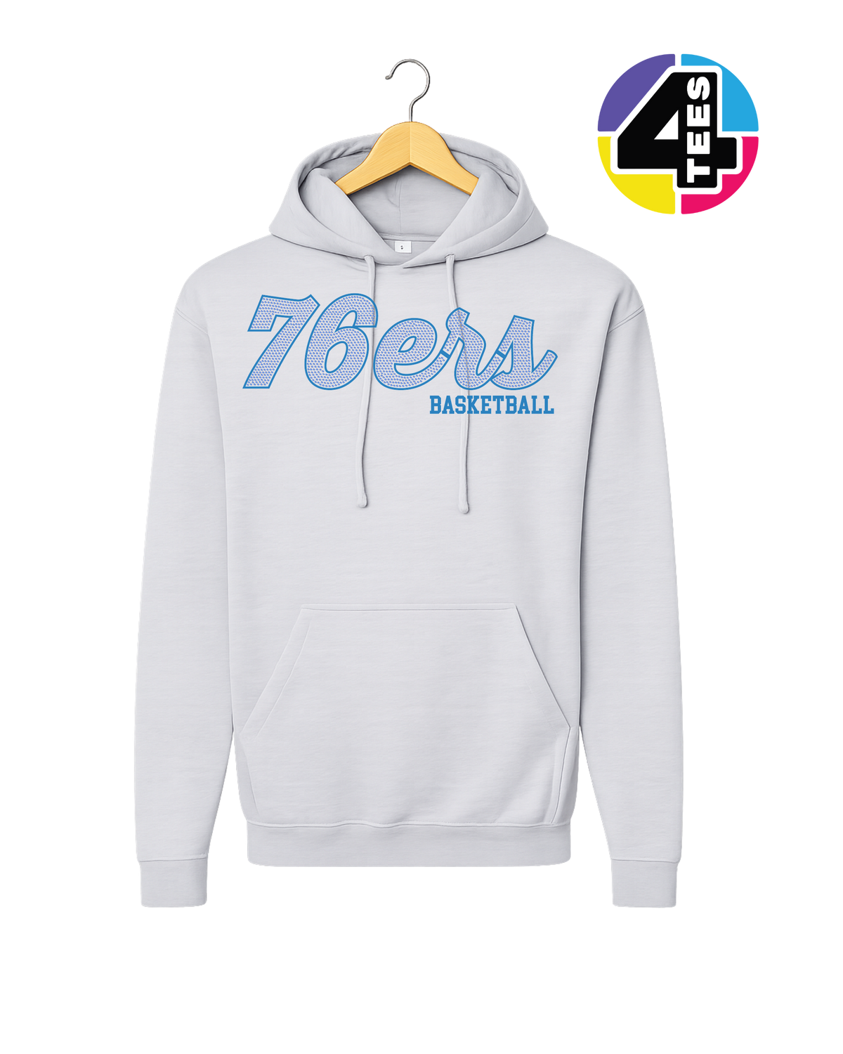 76ers Spangle Basketball Hoodie