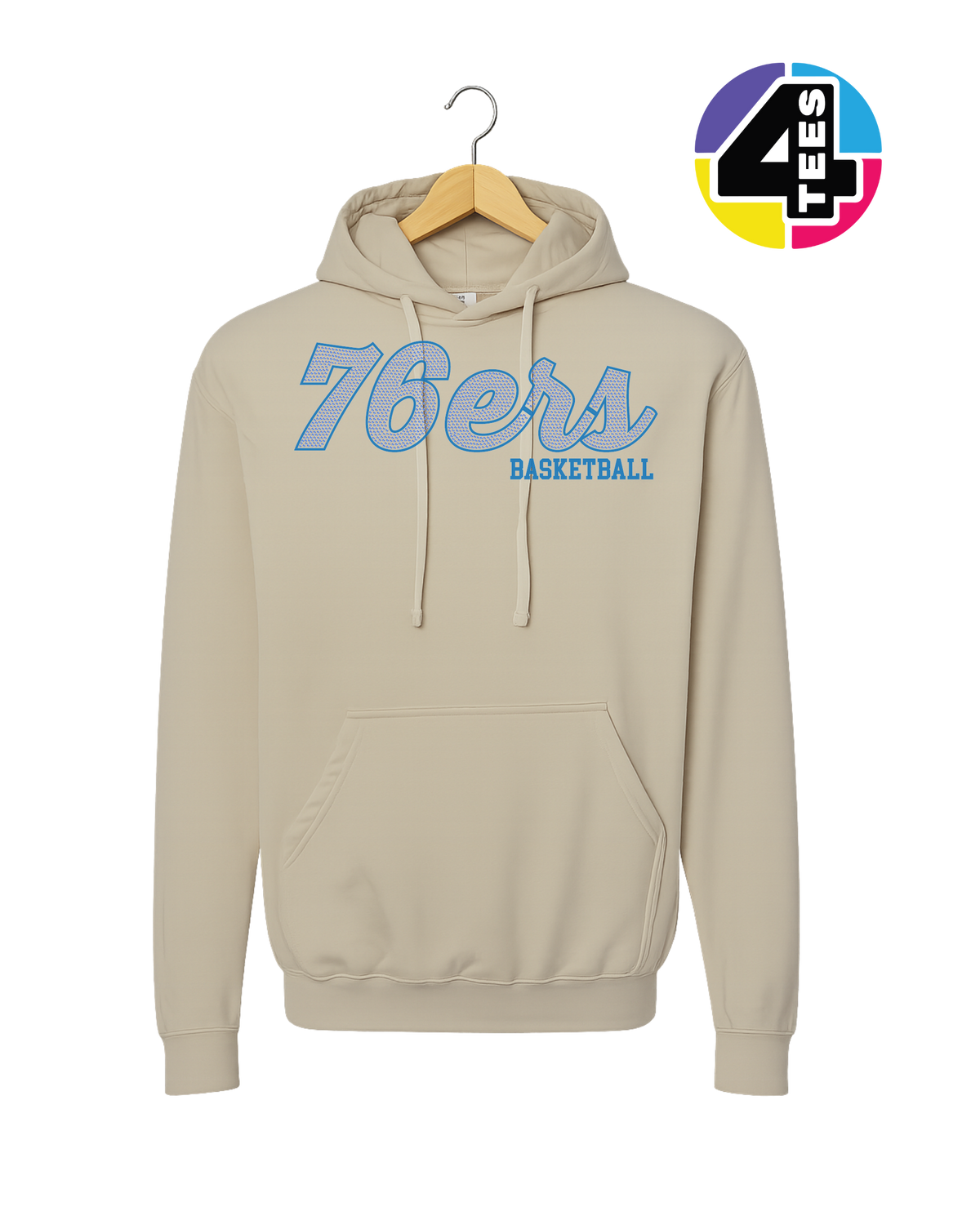 76ers Spangle Basketball Hoodie