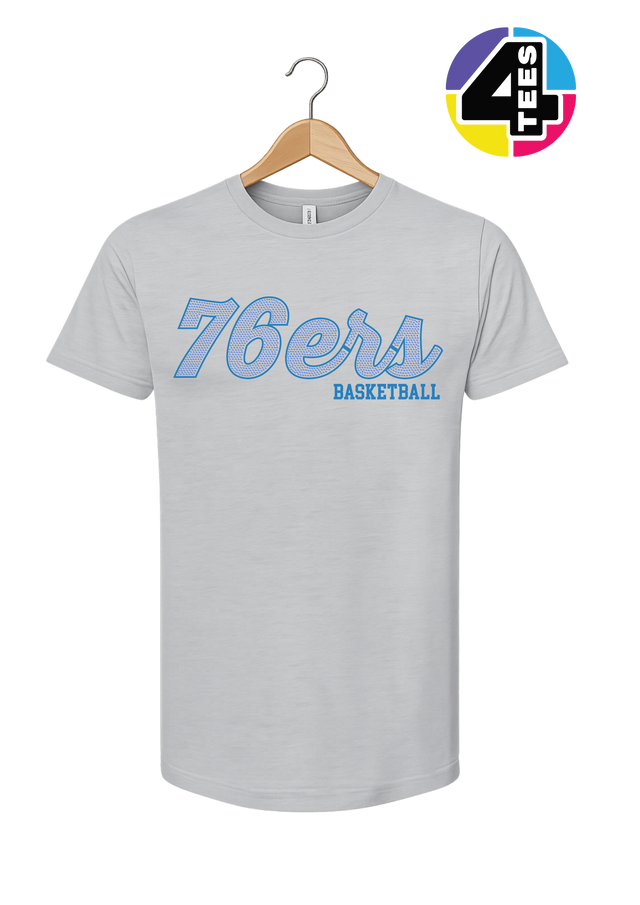 76ers Spangle Basketball Tee