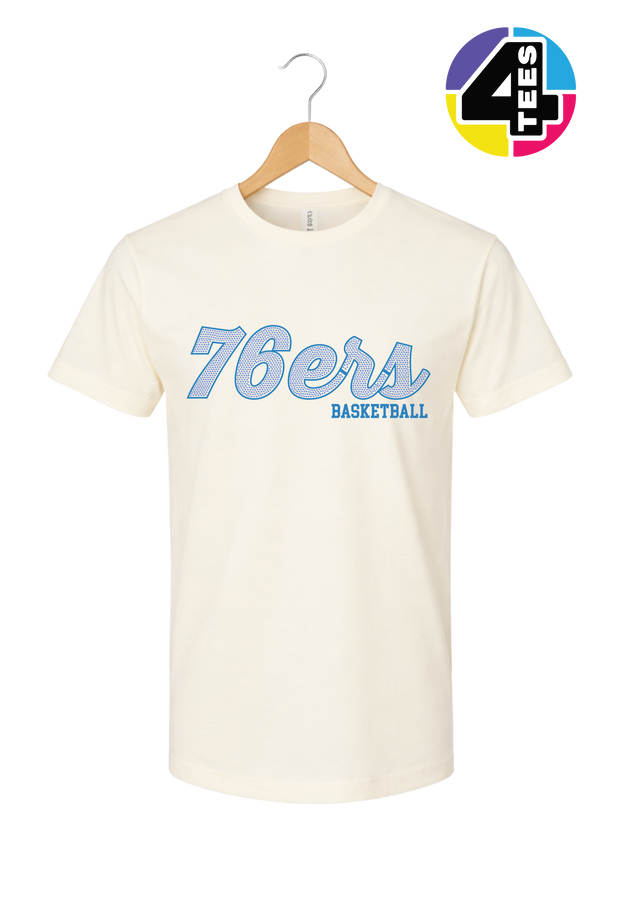 76ers Spangle Basketball Tee