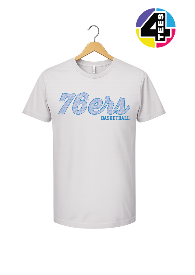 76ers Spangle Basketball Tee