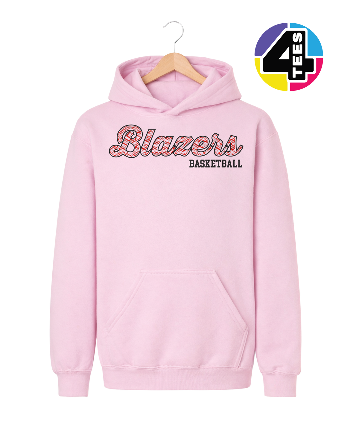 Blazers Spangle Basketball Youth Hoodie