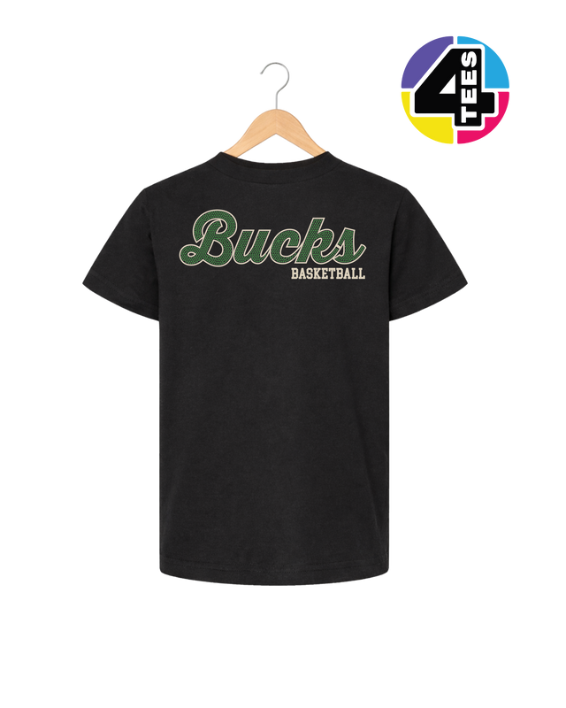 Bucks Spangle Basketball Youth Tee