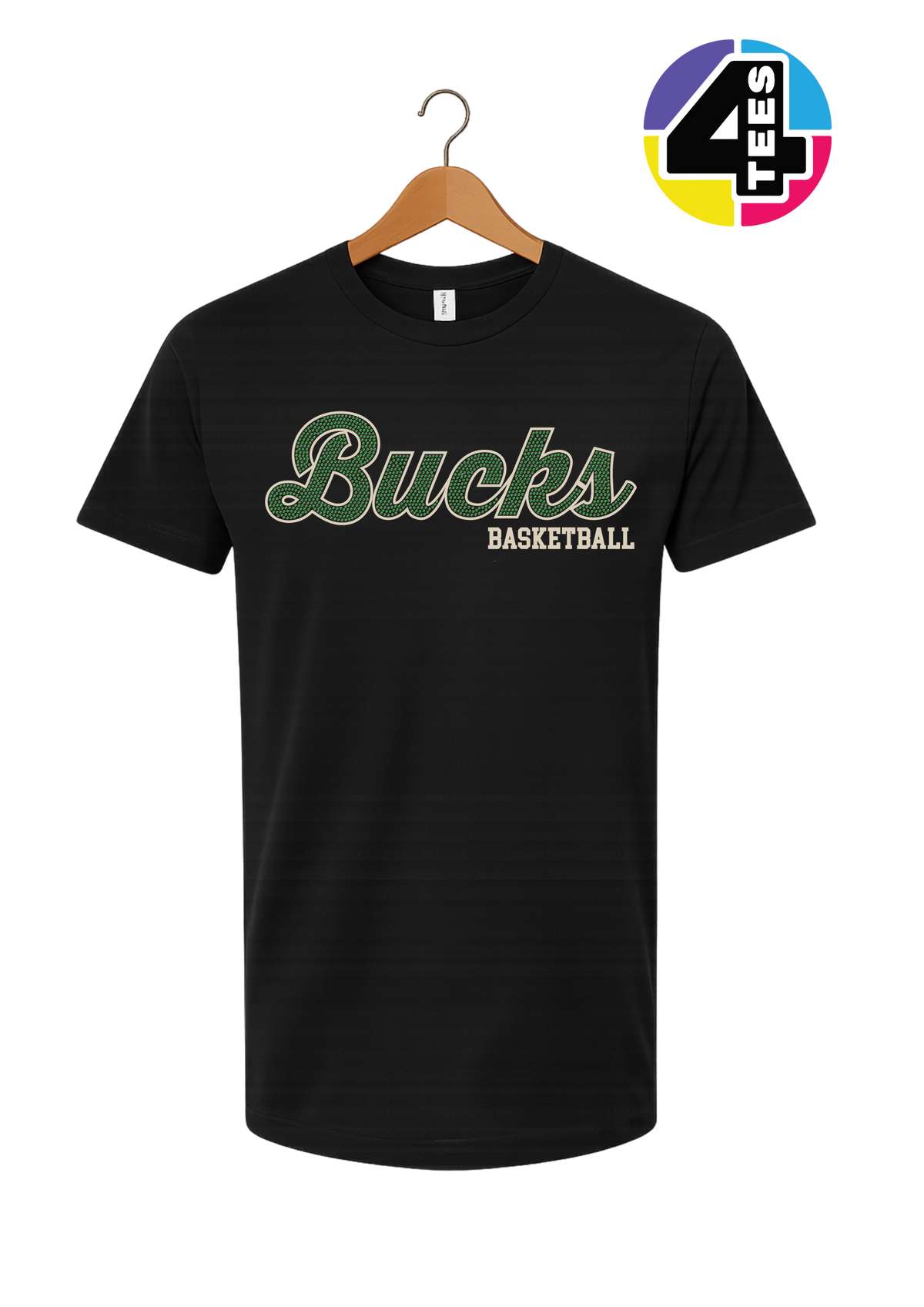 Bucks Spangle Basketball Tee