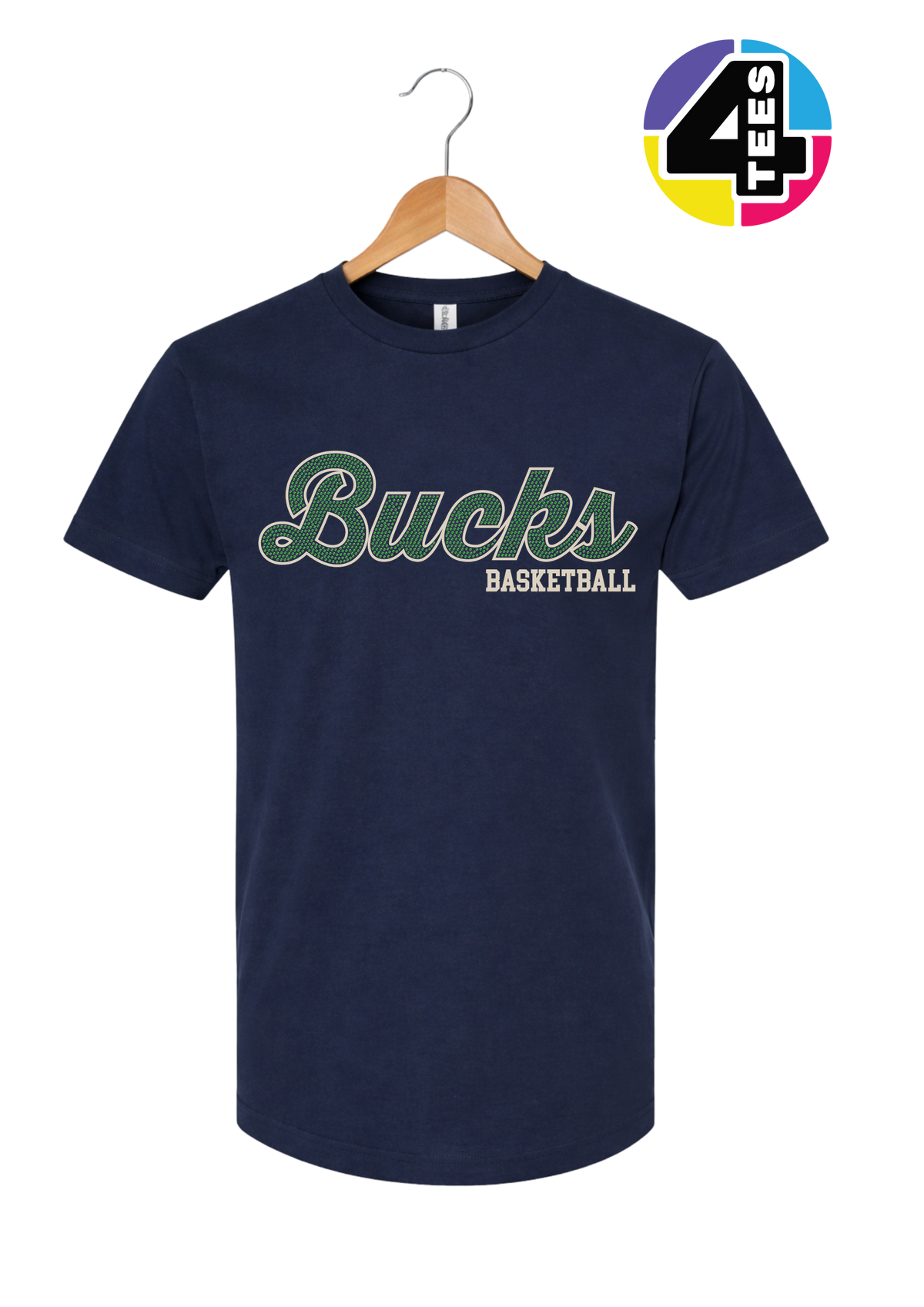 Bucks Spangle Basketball Tee