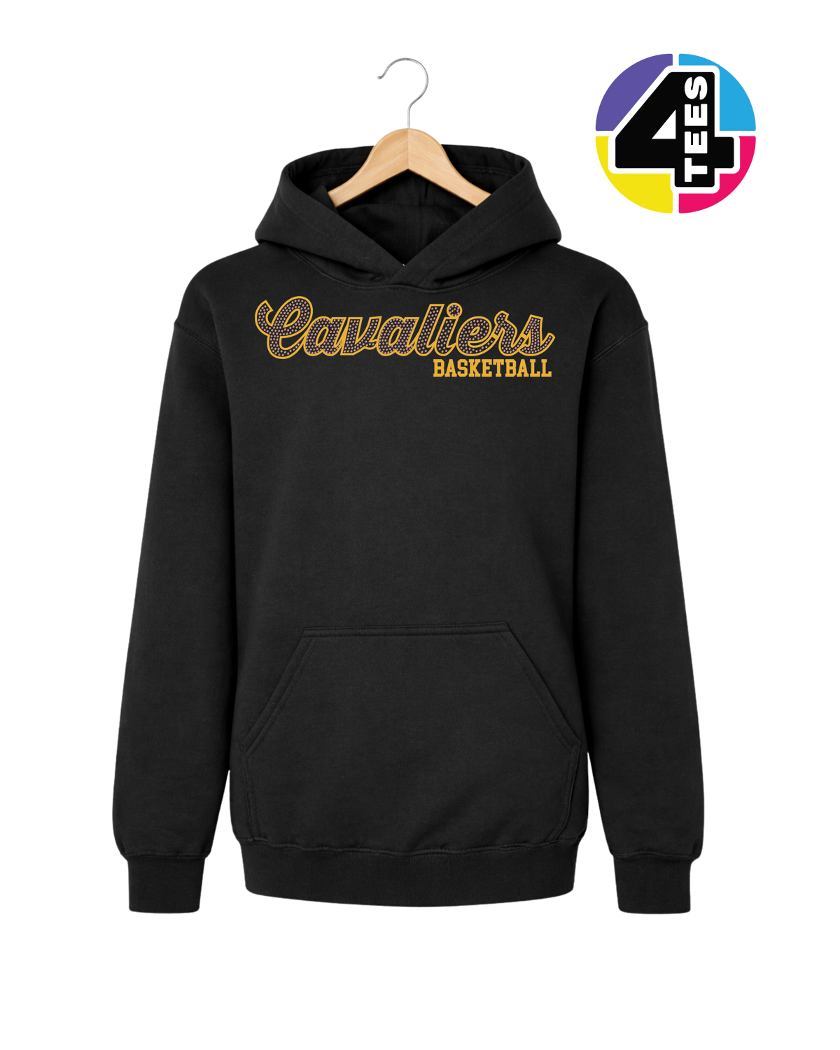 Cavaliers Spangle Basketball Youth Hoodie