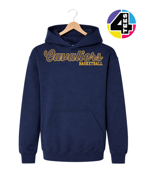 Cavaliers Spangle Basketball Youth Hoodie