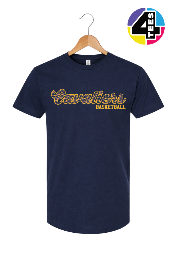 Cavaliers Spangle Basketball Tee