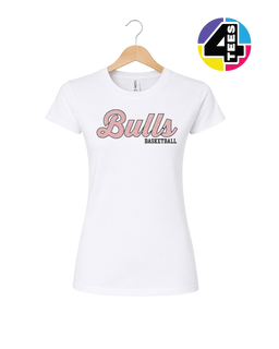 Bulls Spangle Basketball Women's Tee