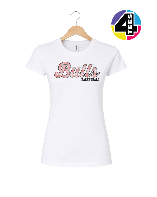 Bulls Spangle Basketball Women's Tee