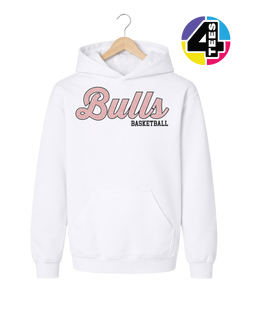Bulls Spangle Basketball Youth Hoodie