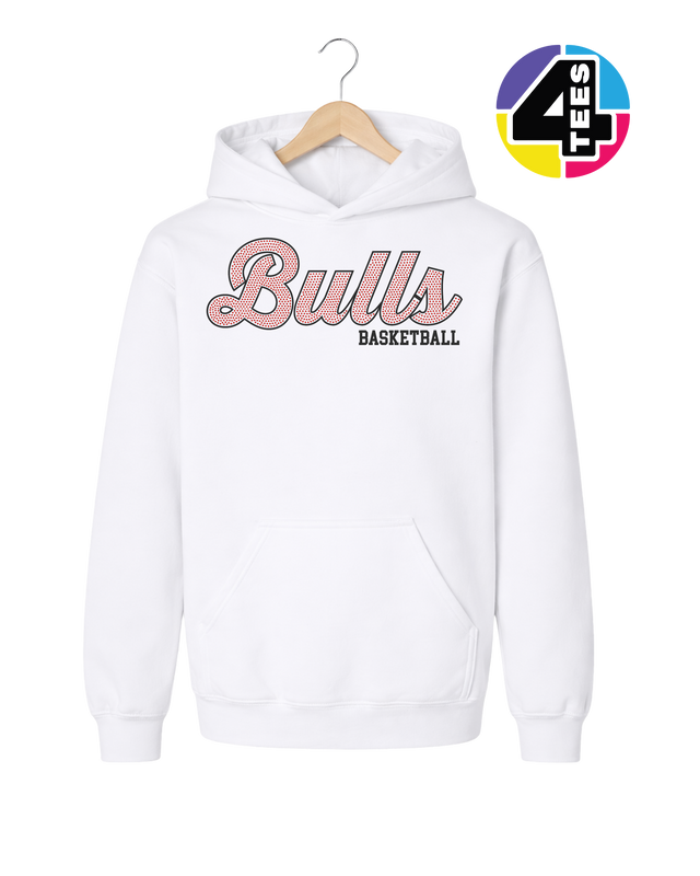 Bulls Spangle Basketball Youth Hoodie