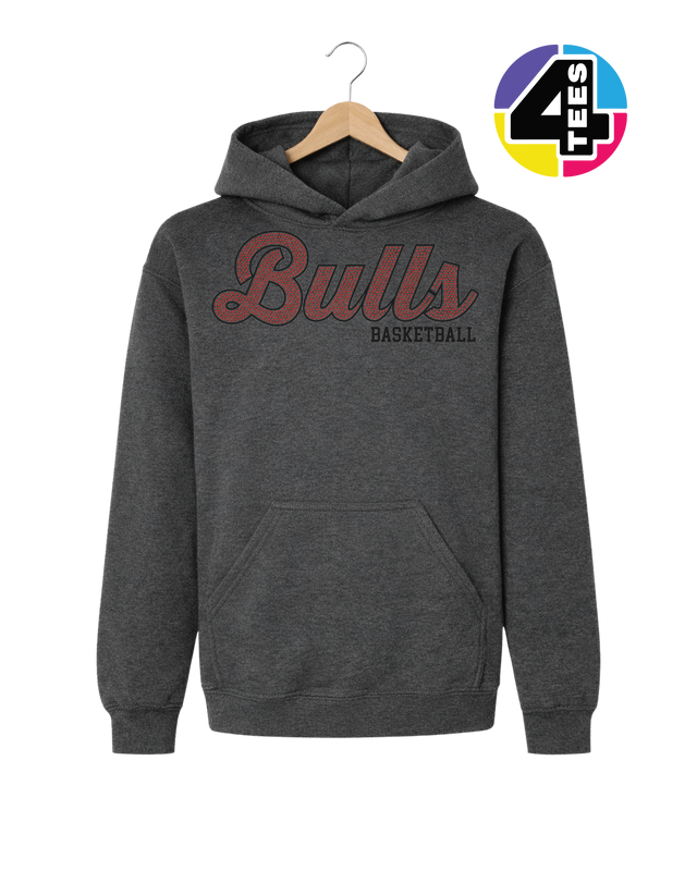 Bulls Spangle Basketball Youth Hoodie