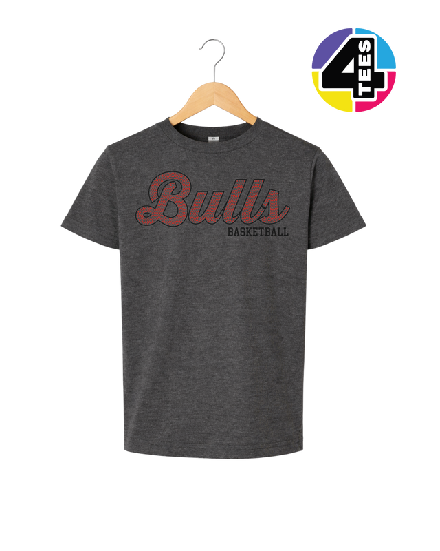 Bulls Spangle Basketball Youth Tee