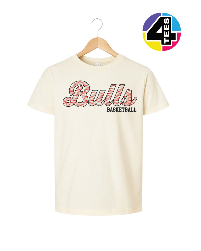 Bulls Spangle Basketball Youth Tee