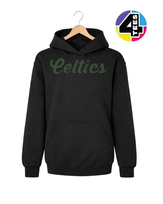 Celtics Spangle Basketball Youth Hoodie