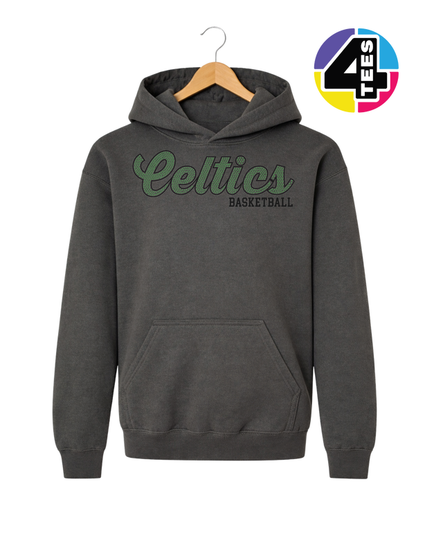 Celtics Spangle Basketball Youth Hoodie
