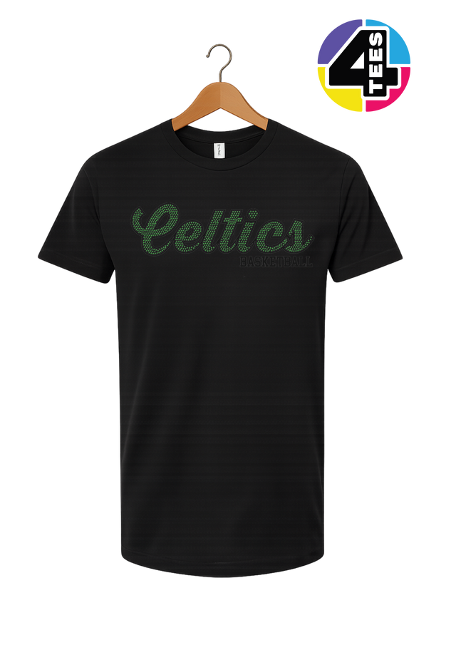 Celtics Spangle Basketball Tee