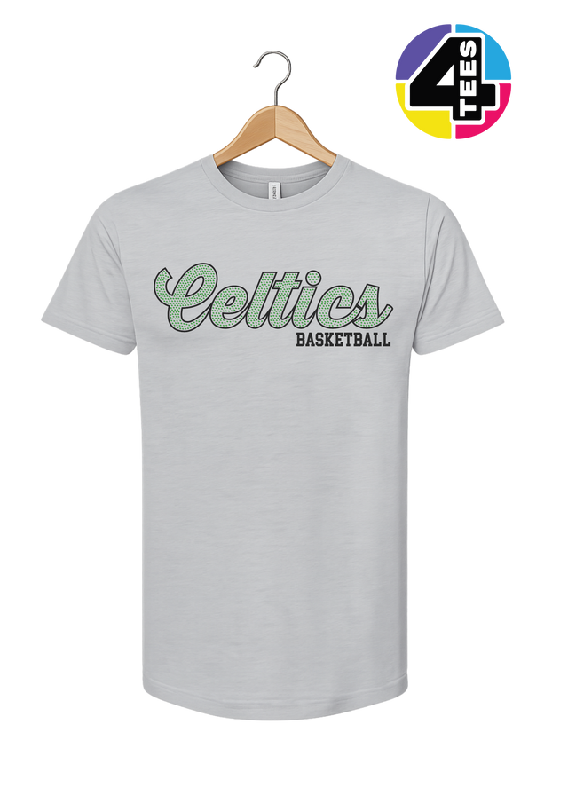 Celtics Spangle Basketball Tee