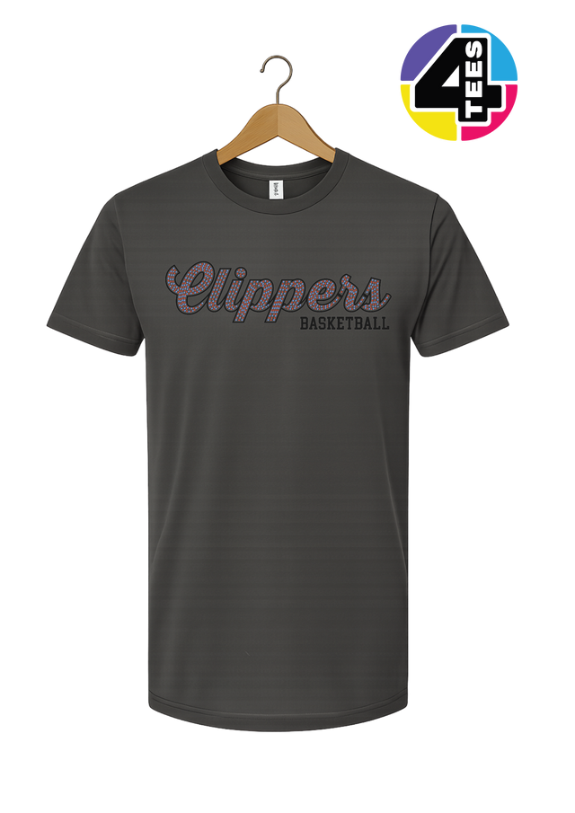 Clippers Spangle Basketball Tee