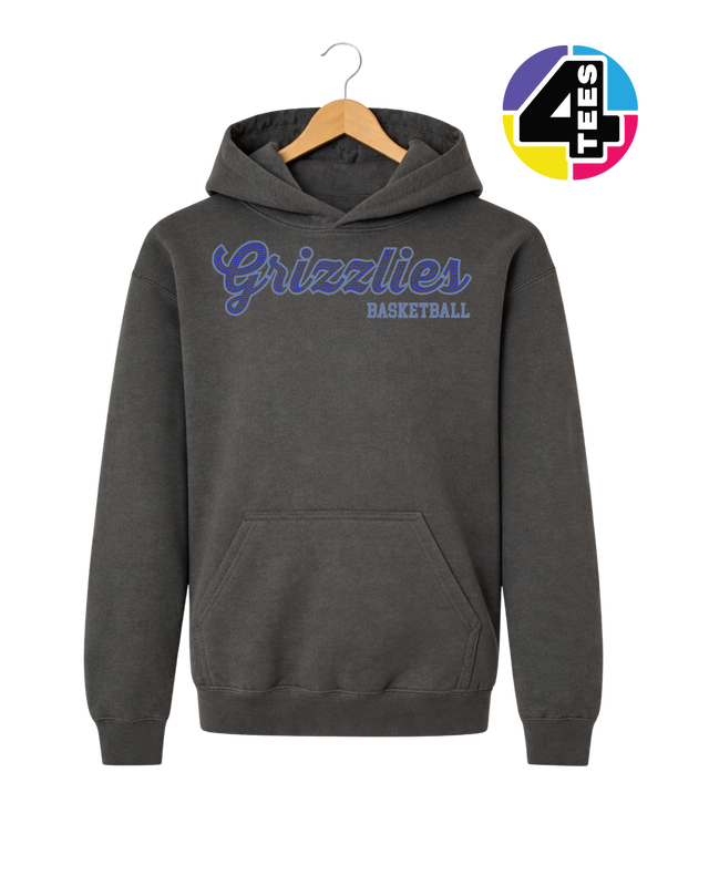 Grizzlies Spangle Basketball Youth Hoodie