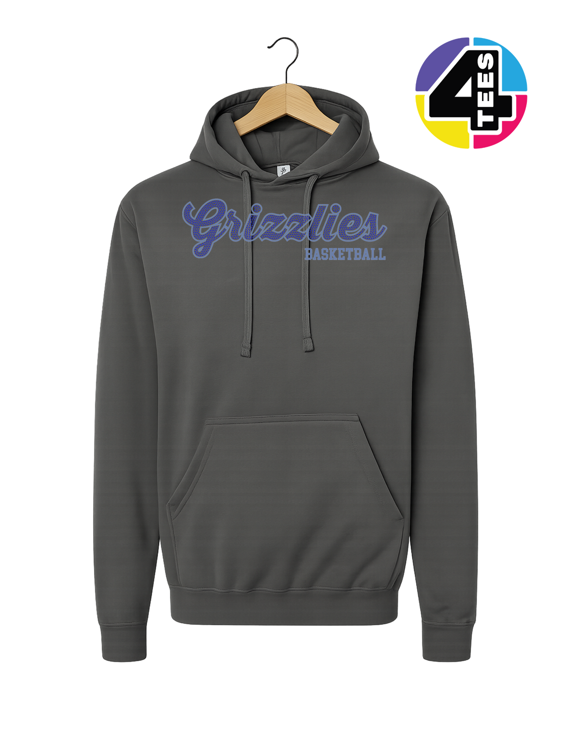 Grizzlies Spangle Basketball Hoodie