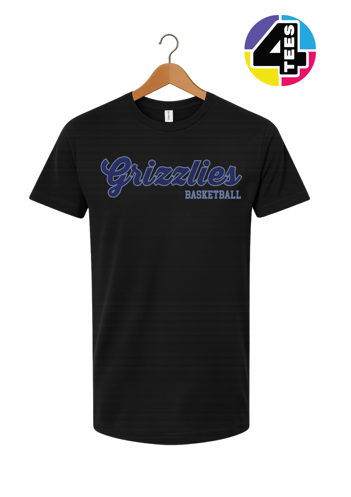 Grizzlies Spangle Basketball Tee