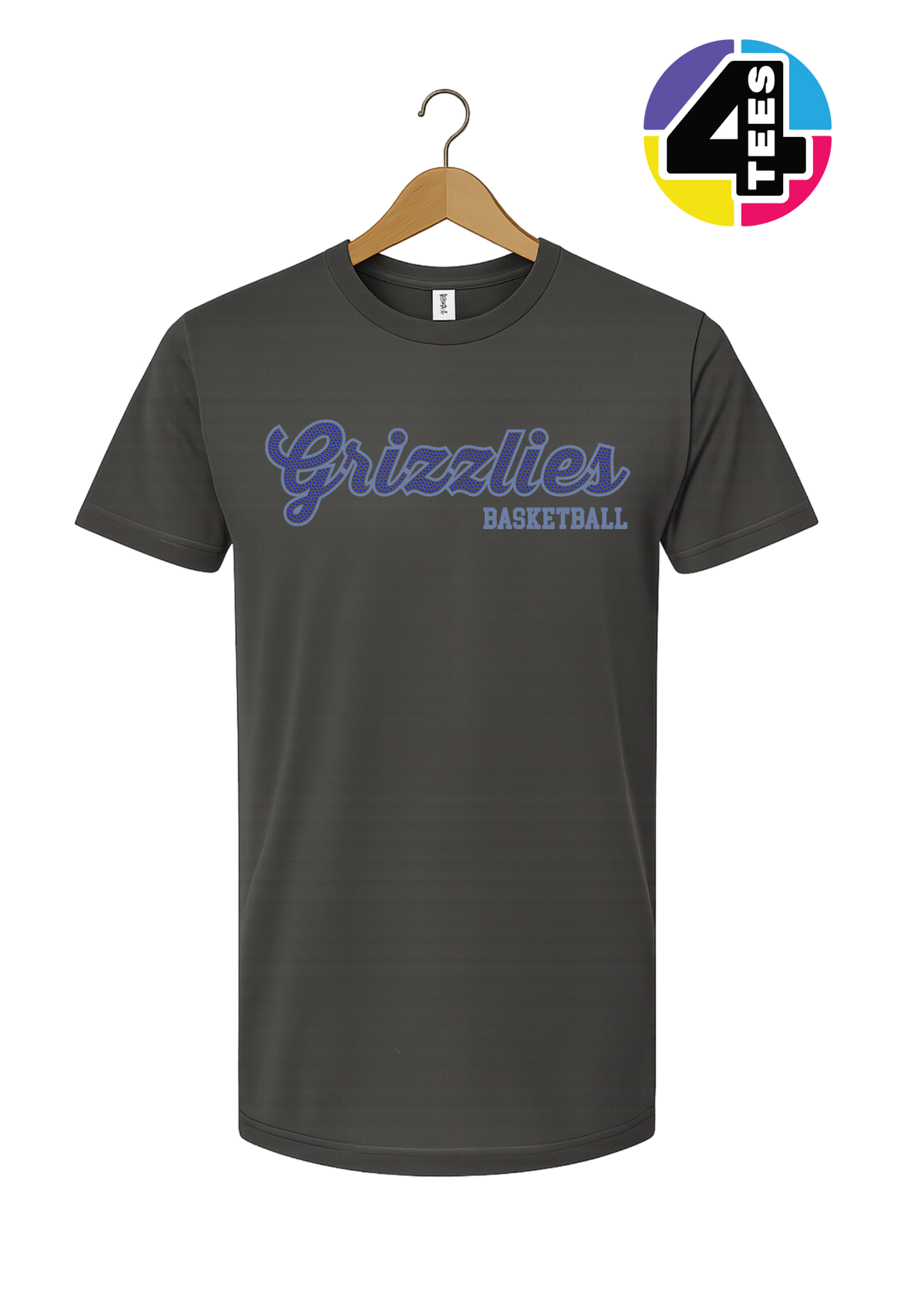 Grizzlies Spangle Basketball Tee