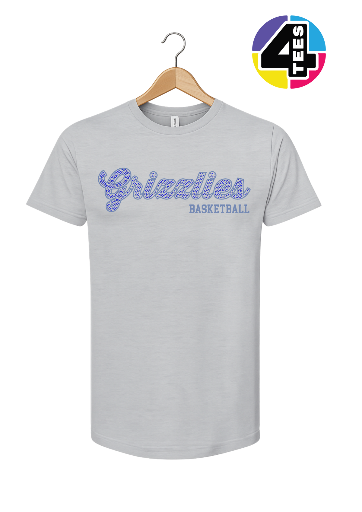 Grizzlies Spangle Basketball Tee