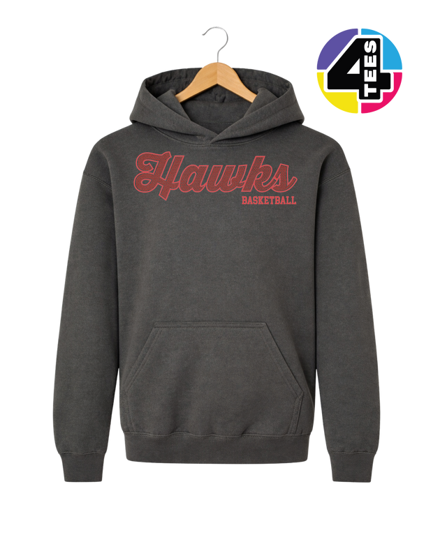 Hawks Spangle Basketball Youth Hoodie
