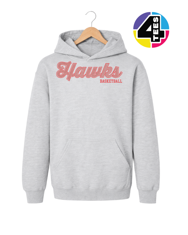 Hawks Spangle Basketball Youth Hoodie