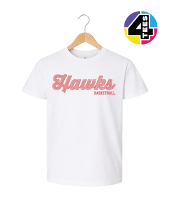 Hawks Spangle Basketball Youth Tee