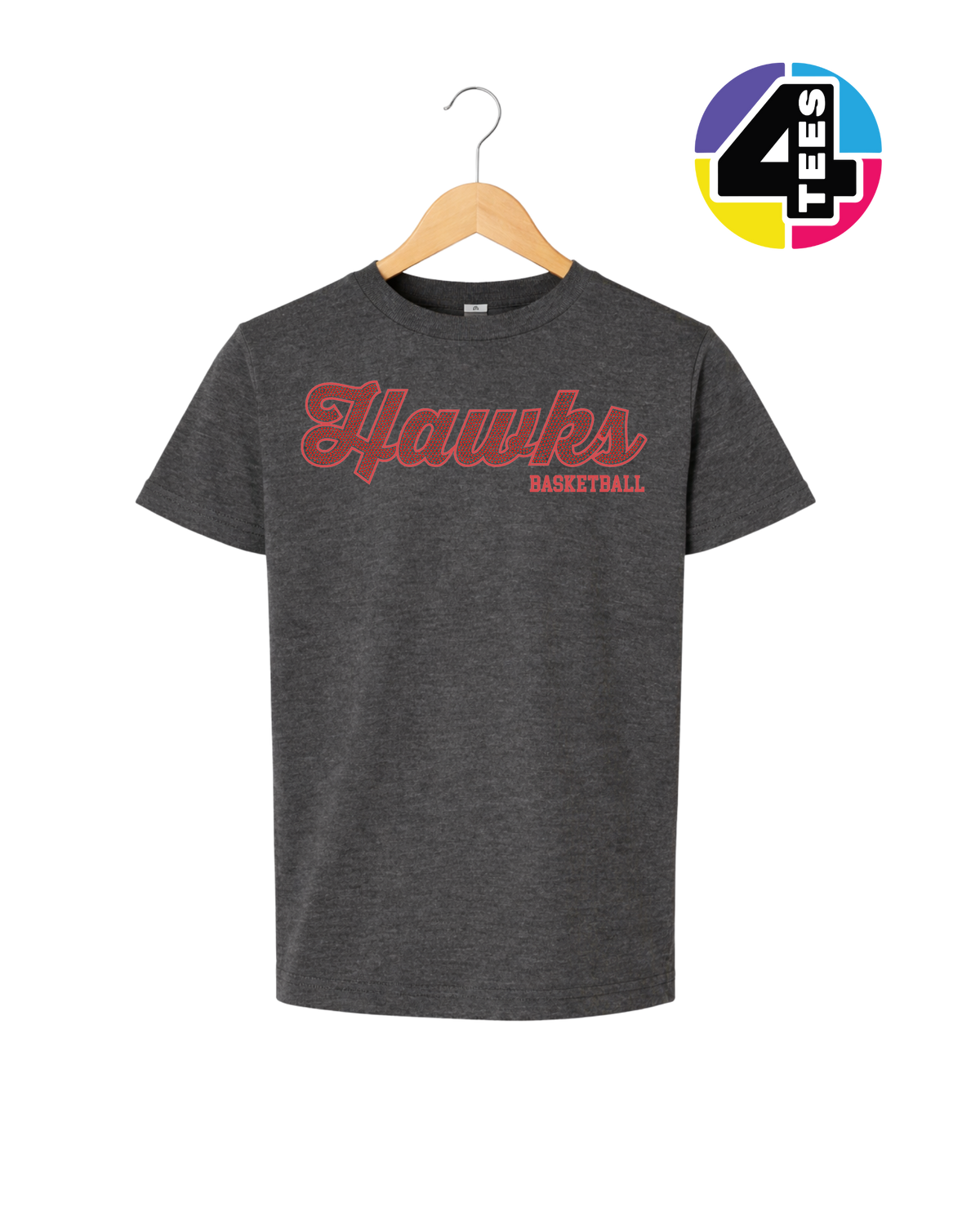 Hawks Spangle Basketball Youth Tee
