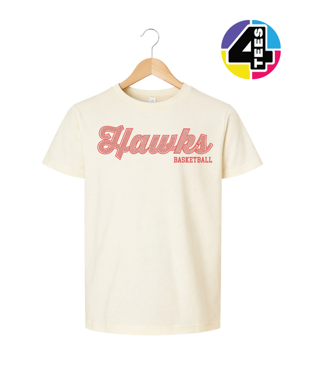 Hawks Spangle Basketball Youth Tee