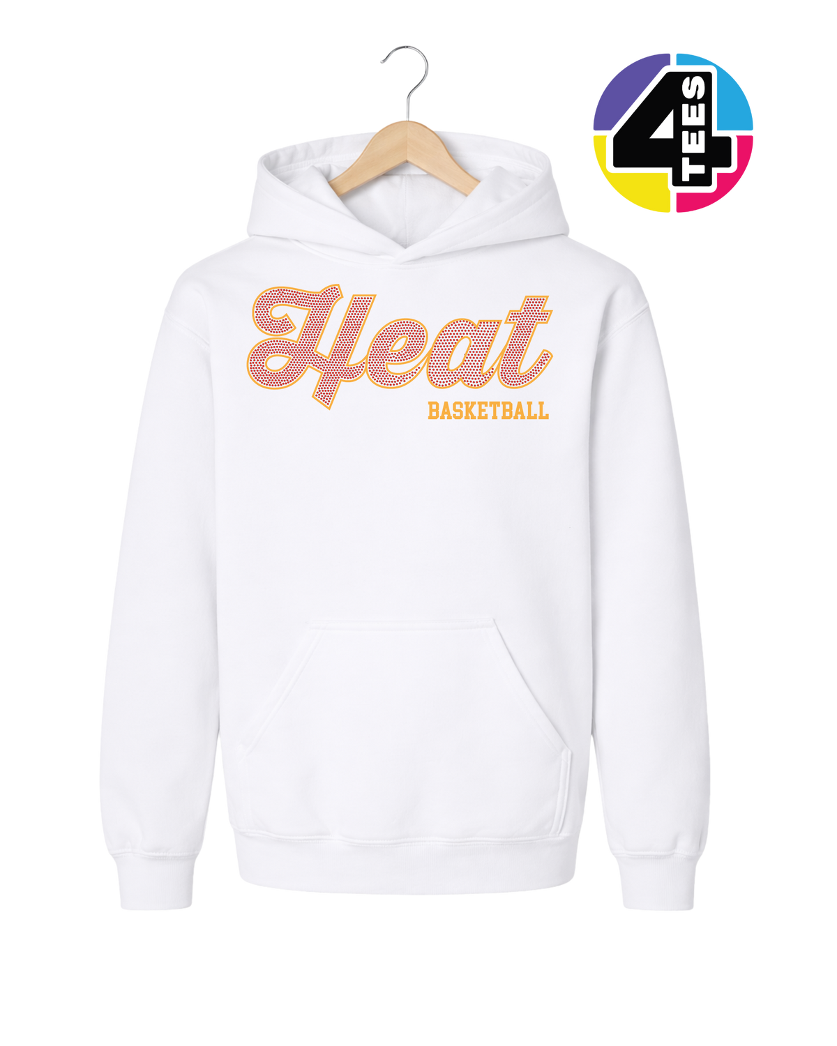 Heat Spangle Basketball Youth Hoodie