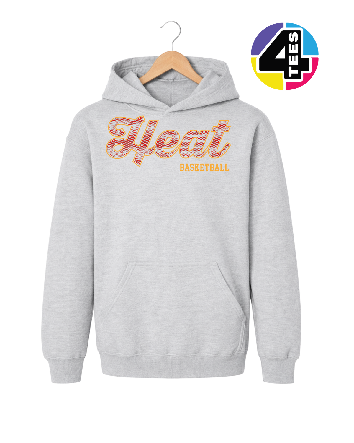 Heat Spangle Basketball Youth Hoodie