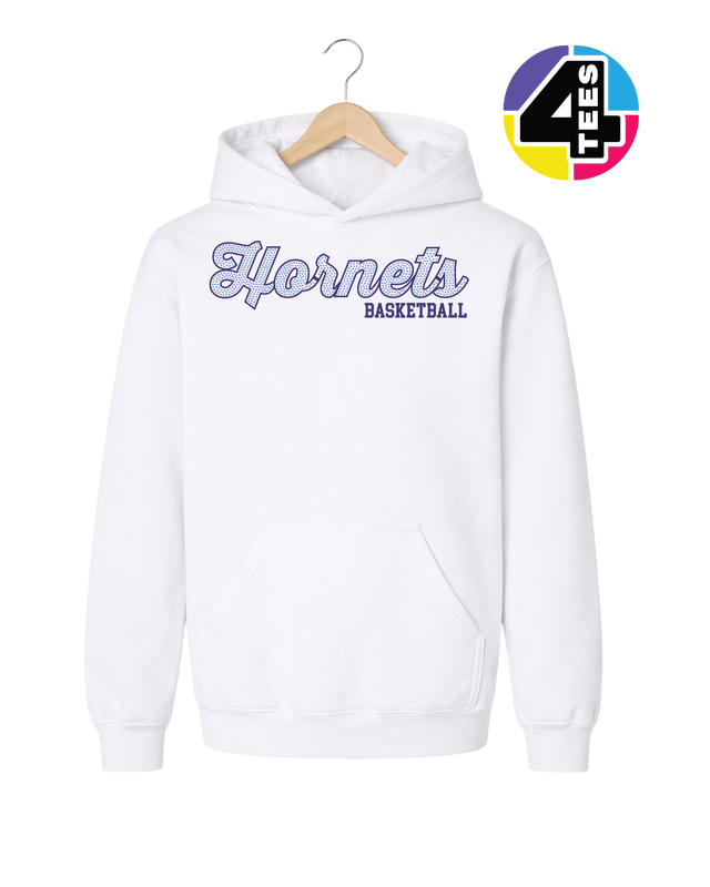 Hornets Spangle Basketball Youth Hoodie