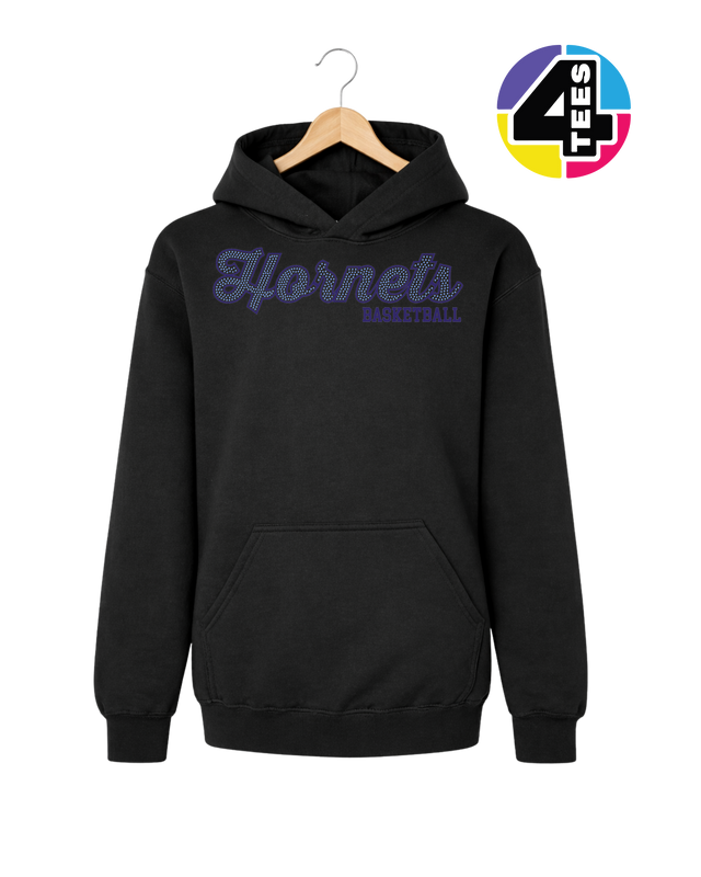 Hornets Spangle Basketball Youth Hoodie