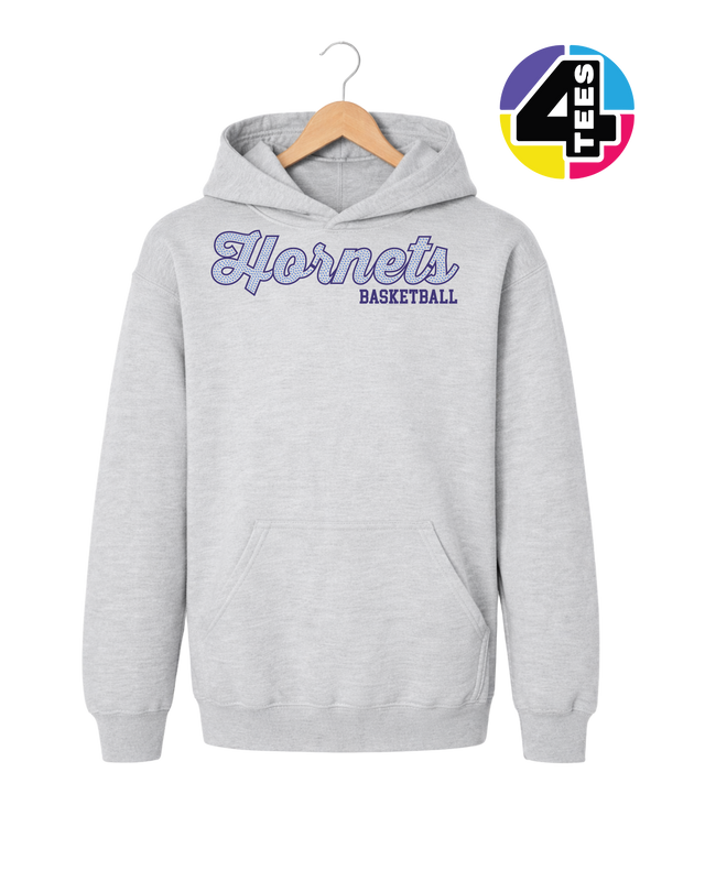 Hornets Spangle Basketball Youth Hoodie