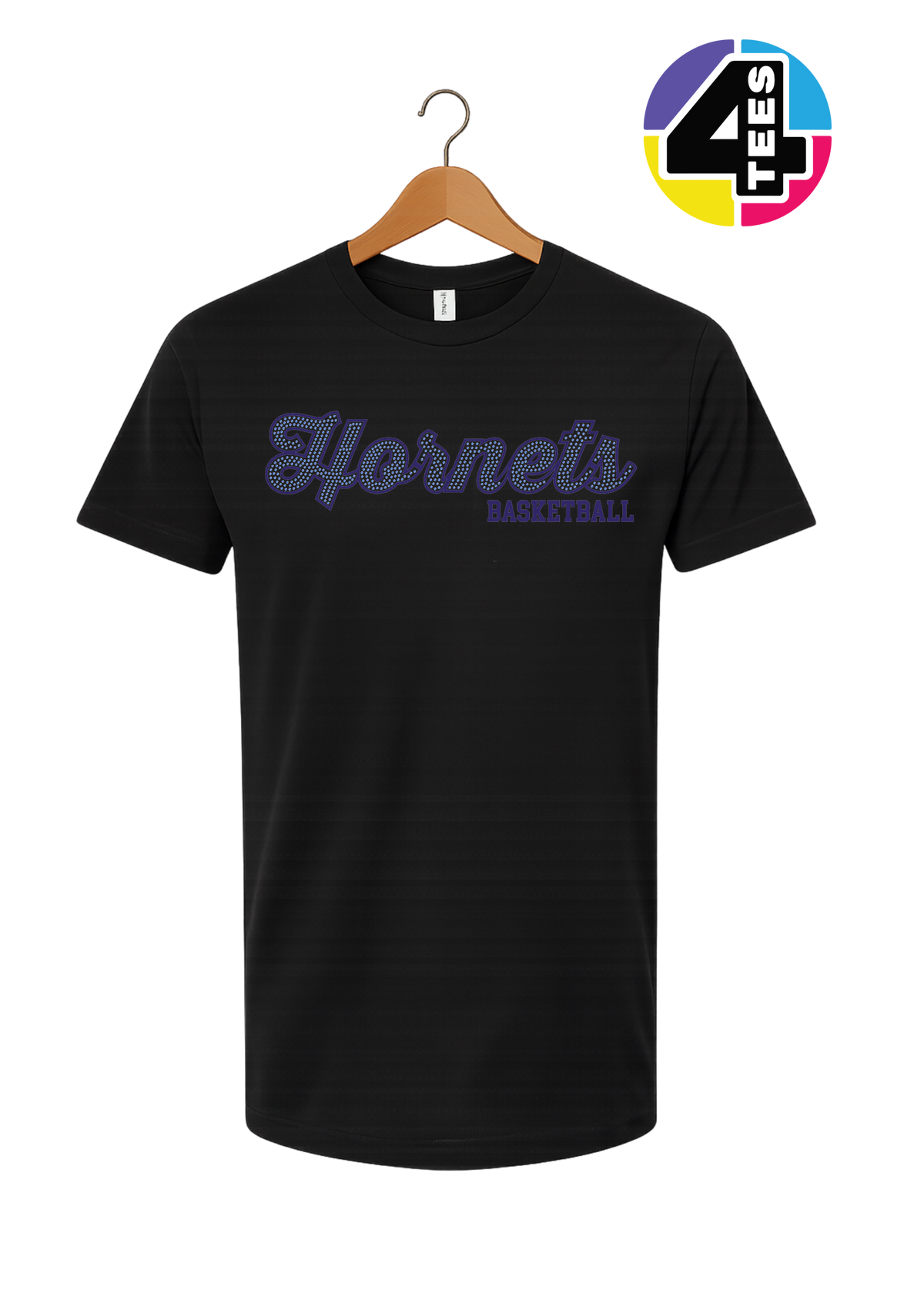 Hornets Spangle Basketball Tee