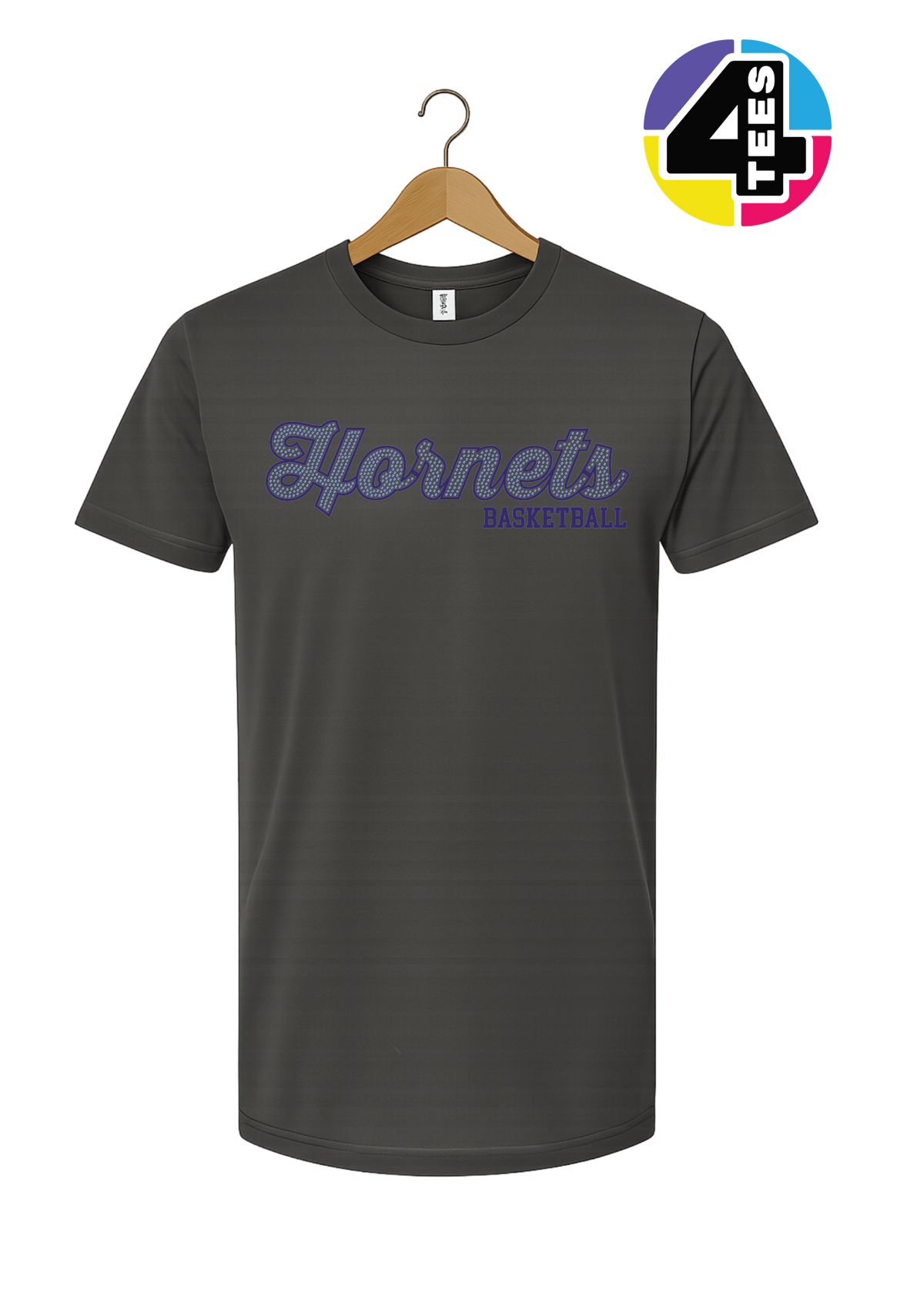 Hornets Spangle Basketball Tee