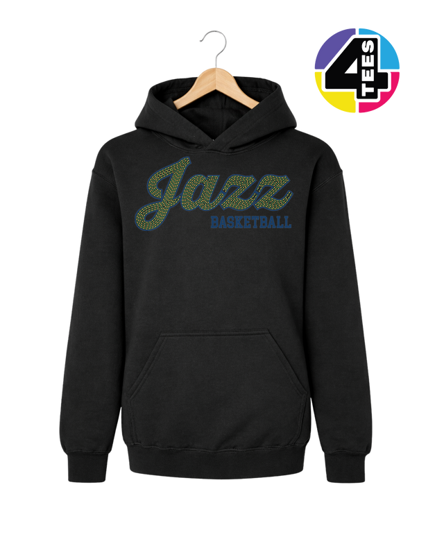 Jazz Spangle Basketball Youth Hoodie
