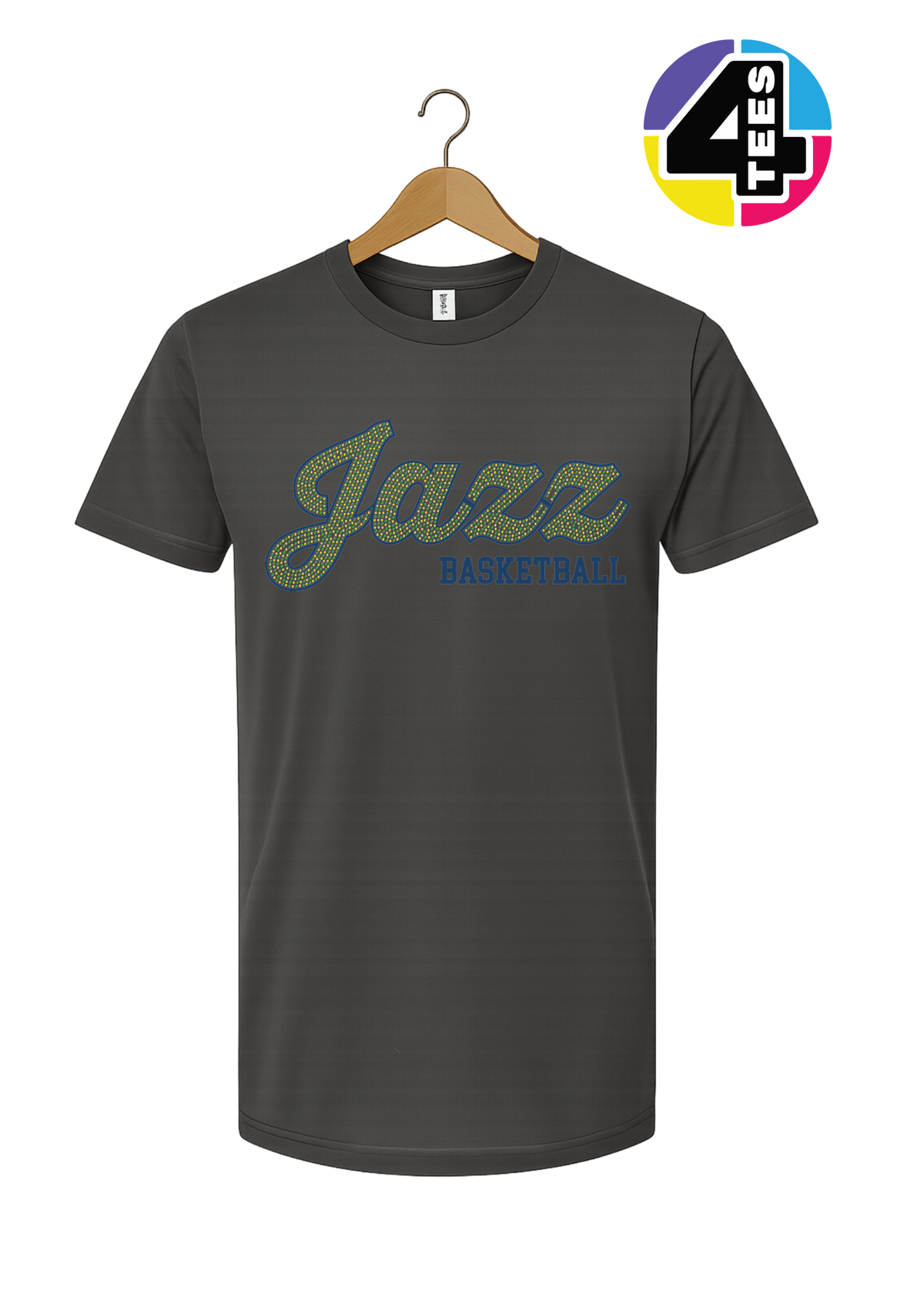Jazz Spangle Basketball Tee