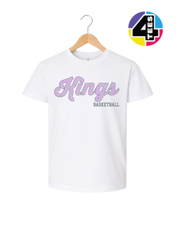 Kings Spangle Basketball Youth Tee