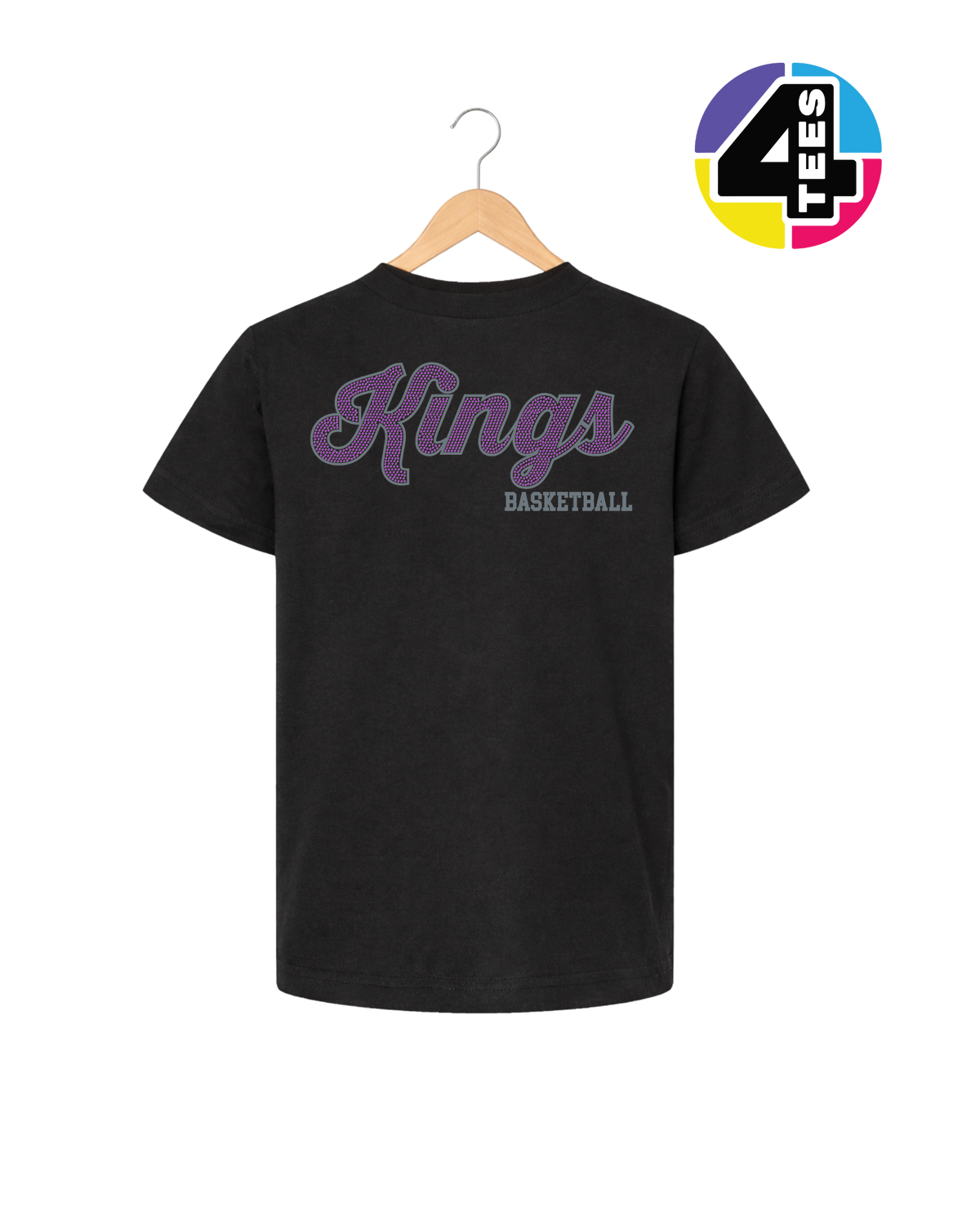 Kings Spangle Basketball Youth Tee