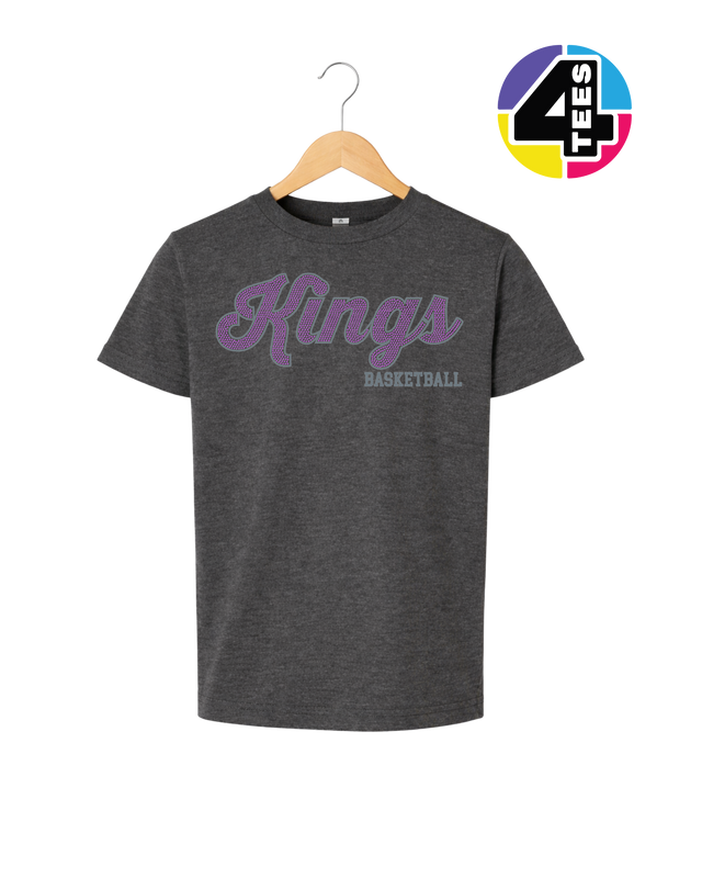 Kings Spangle Basketball Youth Tee