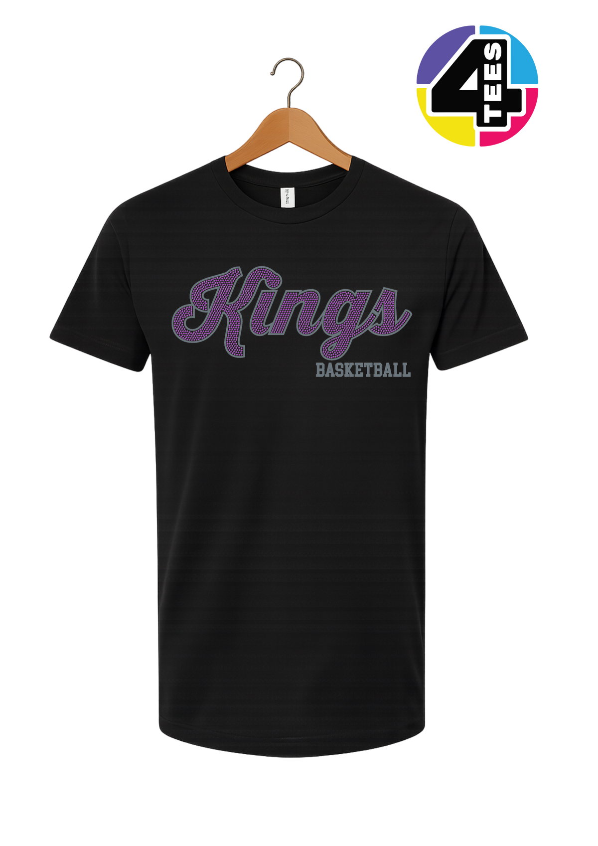 Kings Spangle Basketball Tee