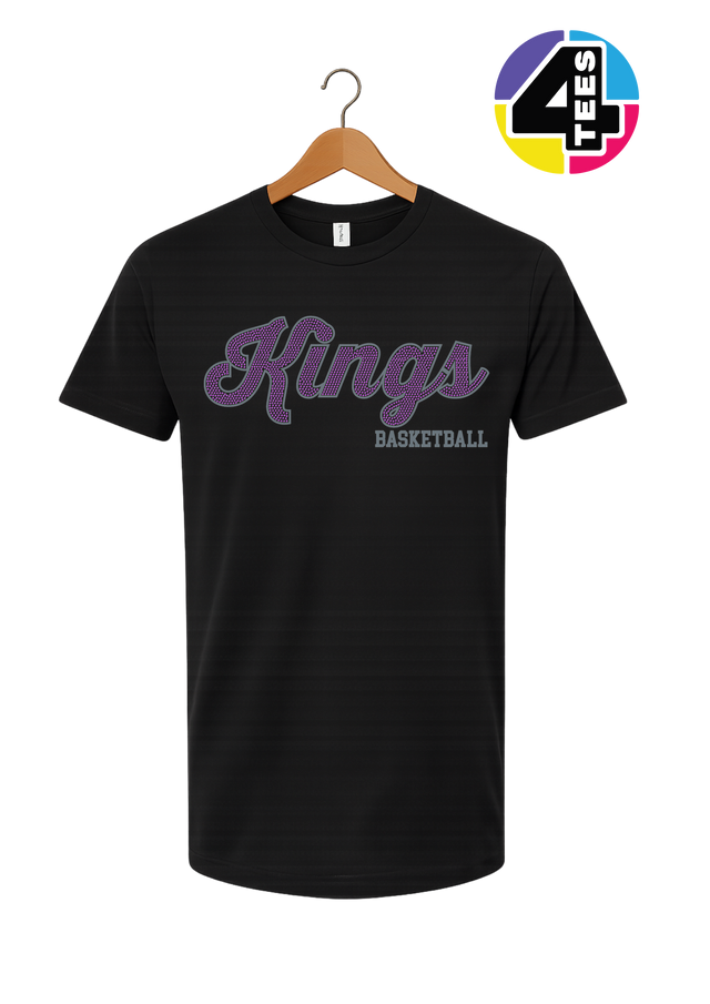 Kings Spangle Basketball Tee