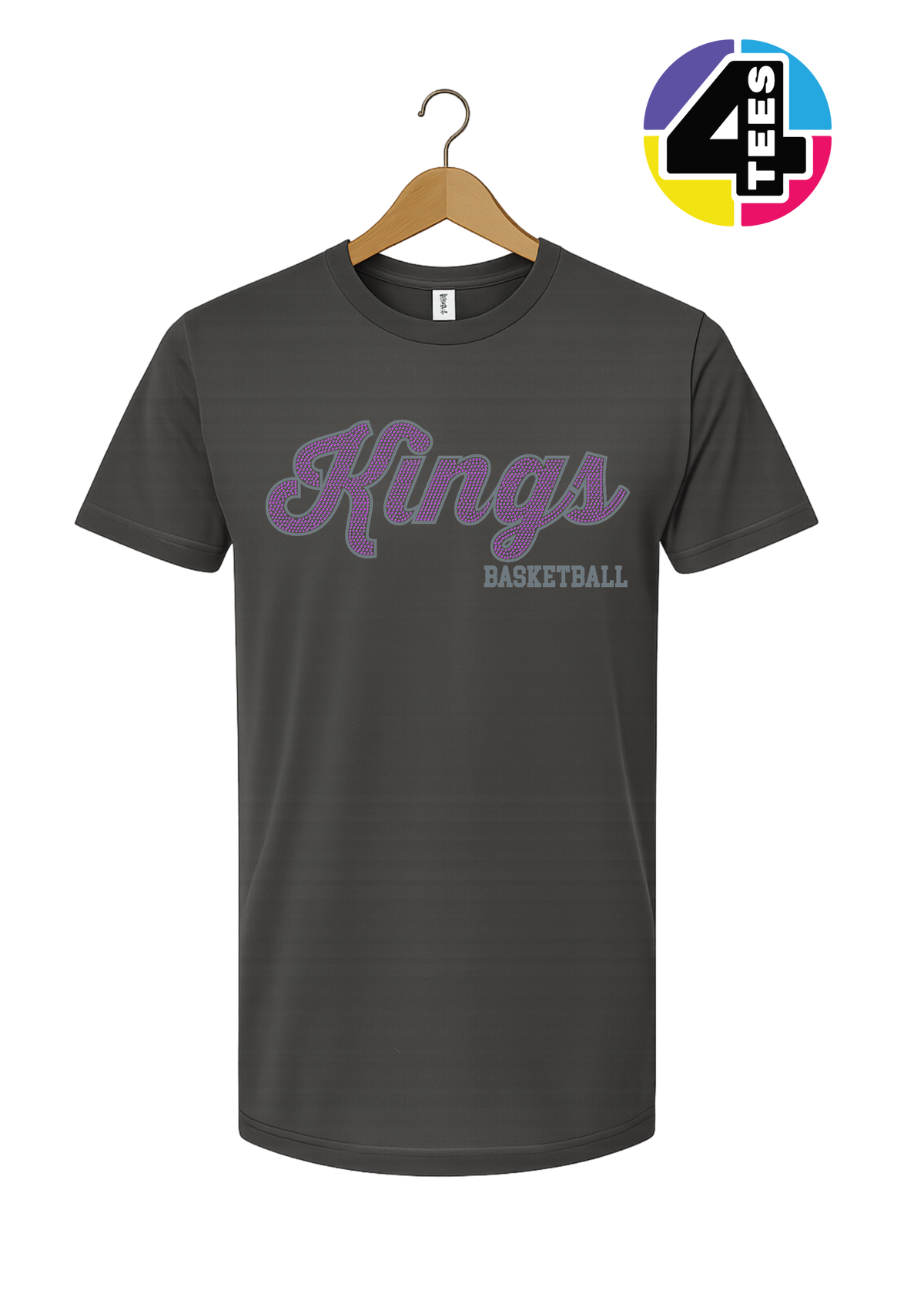 Kings Spangle Basketball Tee