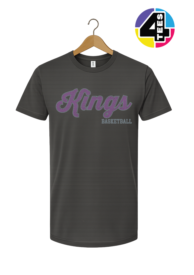 Kings Spangle Basketball Tee